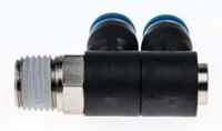 qslv2-14-6 Festo QSLV Series Multi-Connector Fitting, Threaded-to-Tube Connection Style, 153213
