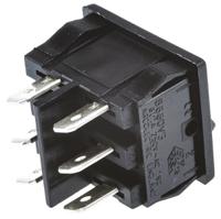 h8660vbaab Arcolectric (Bulgin) Ltd DPDT, On-On Rocker Switch Panel Mount