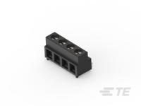 2383938-4 TE Connectivity PCB Terminal Block, 4-Contact, 5mm Pitch, Board Mount, 1-Row