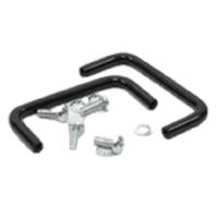 1427e1bk Hammond Black Powder Coating Steel Drawer Handle 55 mm Height, 25mm Width, 5mm Length