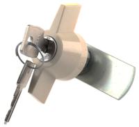 b90-03-2433a Euro-Locks a Lowe & Fletcher group Company Camlock, 13.2mm Panel-to-Tongue, 22.3 x 19.2mm Cutout, Key Unlock