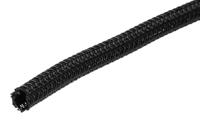 g13014-bk007 Alpha Wire Braided PET Black Cable Sleeve, 6.35mm Diameter, 15m Length, FIT Wire Management Series
