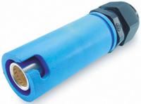 snlf-s-c35-25s-bl ITT Cannon, Veam Snaplock IP65 Blue Cable Mount 1P Industrial Power Socket, Rated At 250A, 1.0 kV