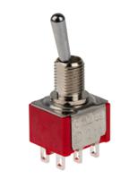 209-9347 RS PRO Toggle Switch, Panel Mount, On-None-On, DPDT, Solder Lug Terminal