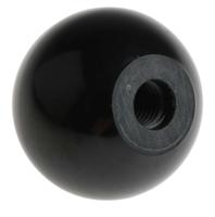 686-036 RS PRO Black Ball Clamping Knob, M8, Threaded Hole