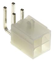 39-30-1040 Molex Mini-Fit Jr Series Right Angle Through Hole PCB Header, 4 Contact(s), 4.2 mm Pitch, 2 Row, Shrouded
