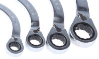 537-5905 RS PRO 4-Piece Spanner Set, 3/8 x 7/16 → 3/4 x 7/8 in, Chrome Vanadium Steel