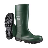 nb2kl0141 Dunlop WORK-IT FULL SAFETY Black, Green Steel Toe Capped Unisex Safety Boots, UK 7, EU 41