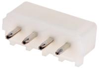 350424-1 TE Connectivity Commercial MATE-N-LOK Series Straight Through Hole PCB Header, 4 Contact(s), 5.08 mm Pitch, 1 Row,