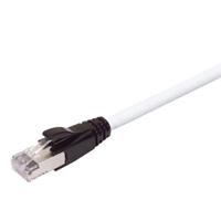 trd695apwht-10 L-ComTRD, 10m Cat6a, White RJ45 to Male RJ45 Male, Aluminium/Polyester Foil Shielded, Terminated PVC Sheath
