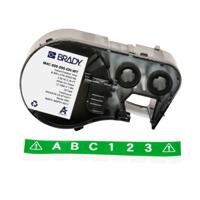 m4c-500-595-gn-wt Brady B-595 on White on Green Label, 12.70 mm Width