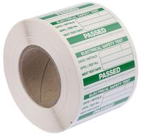 339a318 Seaward PAT Testing Label, For Use With Portable Appliance Testers