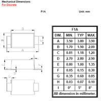frs1je DiodesZetex 600 V Rectifier & Schottky Diode DO-219AA FRS1JE