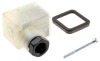 934424002-gdml-2016-led-120-vr-ye-black Hirschmann GDML 2P+E DIN 43650 A, Female Solenoid Valve Connector with Indicator Light, 120 V Voltage