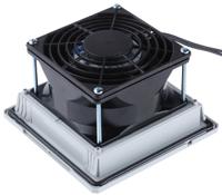 11611151055 Pfannenberg PF 11.000 Series Filter Fan, 115 V ac, AC Operation, 14m³/h Filtered, 24m³/h Unimpeded, IP54, 109 x 109mm