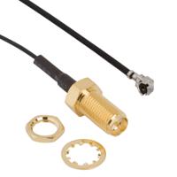 336314-12-0100 Amphenol RF Straight SMA Connector AMC Plug to SMA Jack