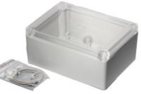 rp1215c Hammond RP Series Light Grey ABS General Purpose Enclosure, IP65, Clear Lid, 145 x 105 x 60mm