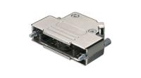 dvma15un4-os-metal-cap Deltron Connectors DVMA Series Zinc Alloy D Sub Backshell, Strain Relief