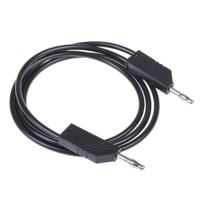 934062100 Hirschmann Test & Measurement Test lead, 16A, 60V dc, Black, 1m Lead Length