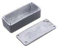 1590abk Hammond 1590 Series Black Die Cast Aluminium Enclosure, IP54, Black Lid, 92.5 x 38.5 x 27mm