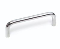 284-5535 RS PRO Polished Silver Steel Cabinet Handle 41 mm Height, 10mm Width, 120mm Length