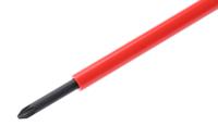atd0x75ve Facom Pozidriv Insulated Screwdriver, PZ0 Tip, 75 mm Blade, VDE/1000V, 179 mm Overall