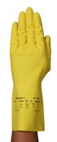 87190070bp Ansell AlphaTec 87-190 Yellow Natural Rubber Work Gloves, Size 7, Natural Rubber Coating