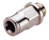 102251238 Norgren, G 3/8 Male to Push In 12 mm, Threaded-to-Tube Connection Style