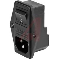 43046053 Schurter C14 Panel Mount IEC Connector Male, 10A, 250 V, Fuse Size 5 x 20mm
