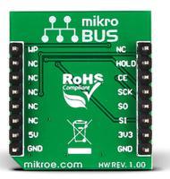mikroe-2374 MikroElektronika MIKROE-2374, Flash 3 click Serial Flash Development Board for ISSI IS25LP128 for MikroBUS