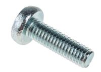 553-699 RS PRO Pozi M6 Pan Steel Machine Screws DIN 7985 x 20.0mm