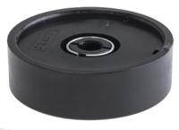 777-7287 RS PRO 38.6mm Black Potentiometer Knob for 6mm Shaft Splined