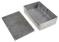 1590wd Hammond 1590 Series Natural Die Cast Aluminium Enclosure, IP65, Natural Lid, 188 x 120 x 52.43mm