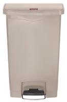 1883458 Rubbermaid Commercial Products Slim Jim 50L Beige Pedal Polyethylene Waste Bin