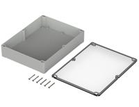 02253100 Bopla Euromas Series Light Grey Polycarbonate Enclosure, IP66, IK07, Light Grey Lid, 300 x 230 x 85mm