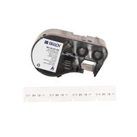 m4-135-427-aw Brady B-427 Black on White Label Printer Labels, 1.1 in Length, 0.25 in Width, 1.1in Label Length, 0.25in Label Width