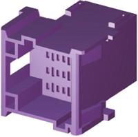 4-967627-1 TE Connectivity, Timer Automotive Connector Plug Purple 12 Way