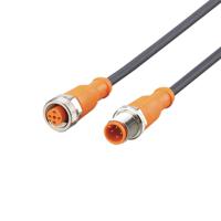 evc012 ifm electronic Straight Male 1 way M12 to Straight Female 1 way M12 Sensor Actuator Cable, 1m