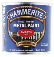 5084869 Hammerite Metal Paint in Smooth Red 250ml