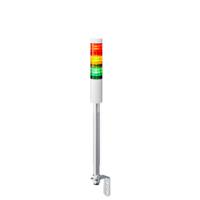 lr4-302ljnw-ryg Patlite LR4 Series Coloured Signal Tower, 3 Lights, 24 V dc, Pole Mount