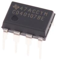 cd40107be Texas Instruments CD40107BE, Dual 2-Input NAND Logic Gate, 8-Pin PDIP