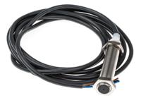 e2a-s12ls04-wp-b1-2m Omron Inductive Threaded Barrel Proximity Sensor, M12, 4 mm Detection, PNP NO, 12 → 24 V dc
