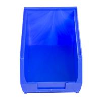 484-4056 RS PRO PP Storage Bin, 240mm x 150mm x 130mm, Blue