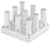 ick-s-10x10x65 Fischer Elektronik Heatsink, Universal Square Alu, 29.9K/W, 10 x 10 x 6.5mm, Adhesive Foil, Conductive Foil