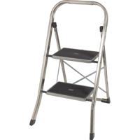 217-802 RS PRO 2 Tread Aluminium Steps 0.47m Platform Height, Aluminium