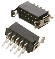 m80-6661242 HARWIN Datamate J-Tek Series Right Angle Surface PCB Header, 12 Contact(s), 2 mm Pitch, 2 Row, Shrouded