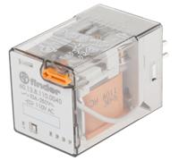 601381100040 Finder Plug In Power Relay, 110V ac Coil, 10A Switching Current, 3PDT