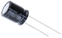 50pk220mefc10x125 Rubycon 220μF Aluminium Electrolytic Capacitor 50V dc, Radial, Through Hole - 50PK220MEFC10X12.5
