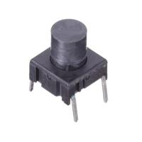 3eth9-11-0 MEC IP67 Black Flat Button Tactile Switch, SPST 50 mA 6.5 (Dia.)mm PCB