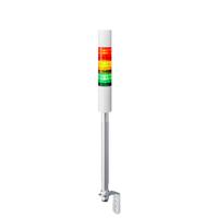 lr4-302ljbw-ryg Patlite LR4 Series Coloured Buzzer Signal Tower, 3 Lights, 24 V dc, Pole Mount